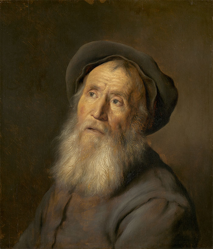 Bearded Man With A Beret By Jan Lievens