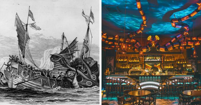 The Kraken Found A Sanctuary In This Underwater-Themed Bar “The Abyss Pub” Which Was Designed By Us
