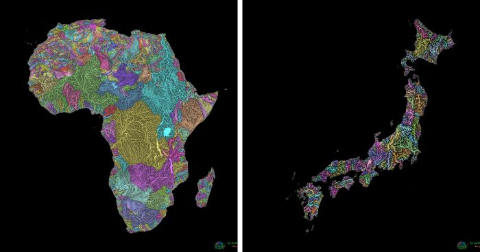 I Added Another 300 River Maps To My Portfolio, Here Are Some Of My Favourites