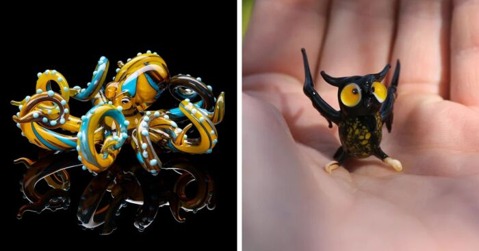 Blown Glass Figurines Of Animals Made By Us (17 Pics)