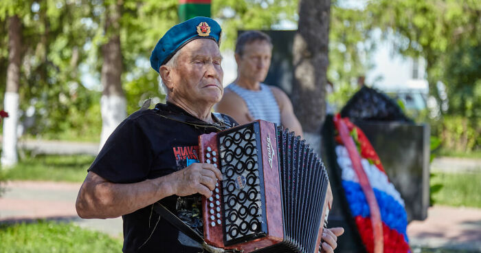 Celebration Of The Airborne Troops Of Russia In A Provincial Town