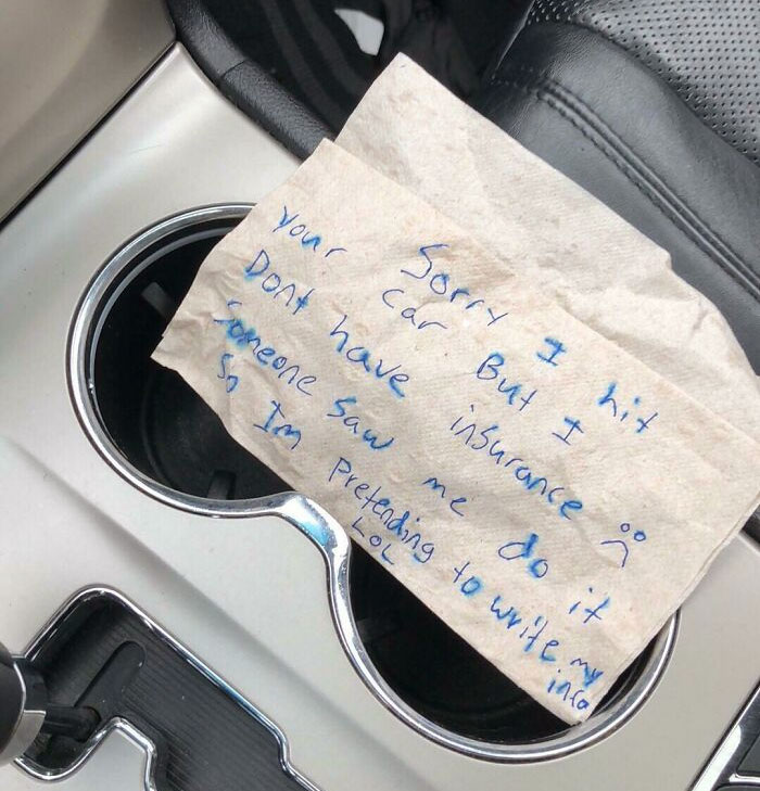 Found This Note On My Car After Work