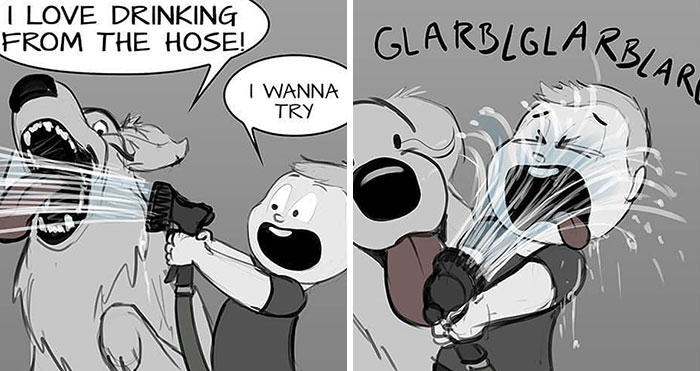 Dad Illustrates How His Baby Son And Their Dog Experience Friendship (30 New Comics)