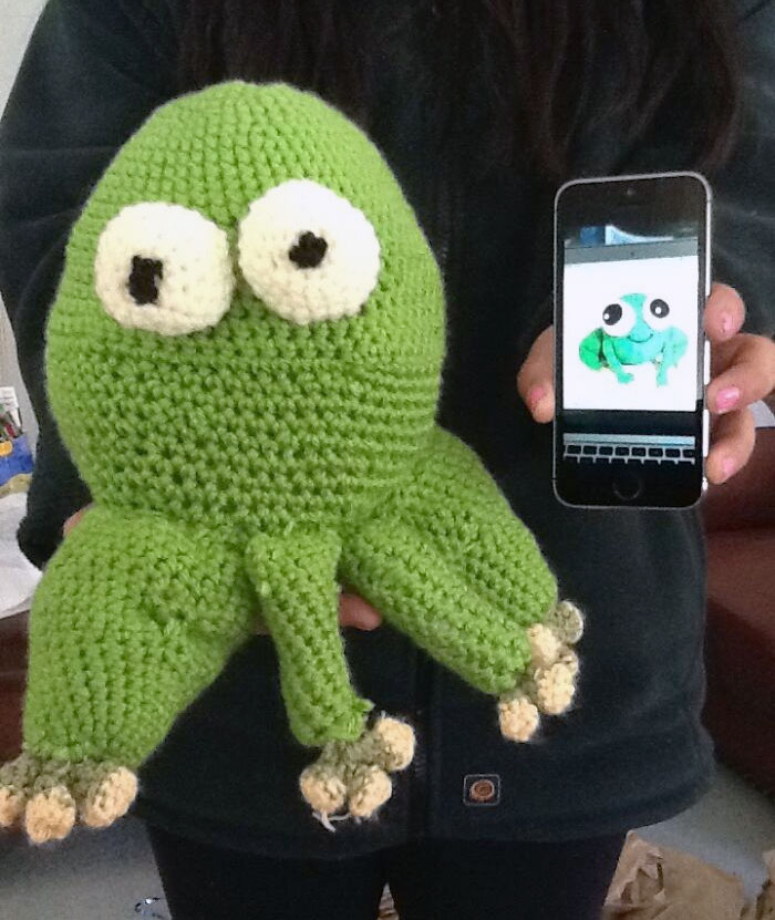 Tried To Crochet My Mum A Frog And Everything Went Wrong