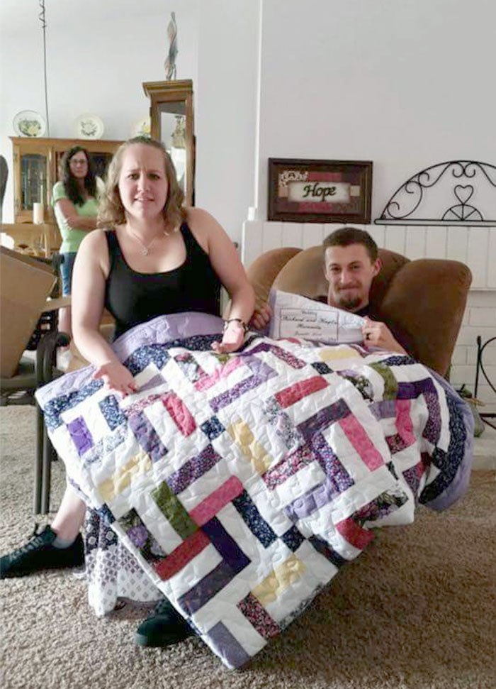 My Friend Got Married Yesterday And Was Gifted A Handmade Quilt