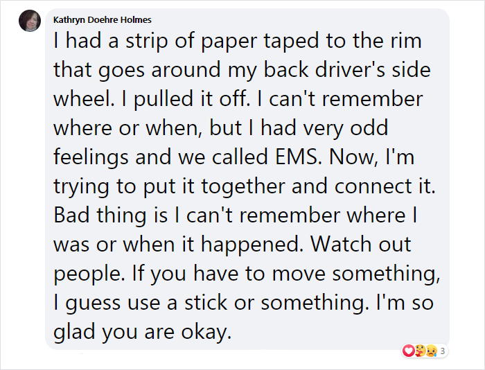 Woman Says She Ended Up In The Hospital Because She Removed A Napkin From Her Car, Creates A Video To Warn Others