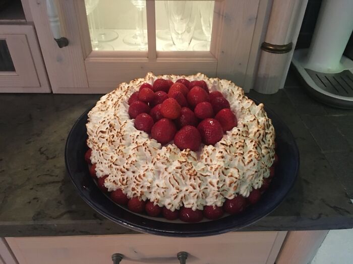 Glorious Strawberry Mousse Cake With Everything Made From Scratch For My Dad’s 60 Birthday