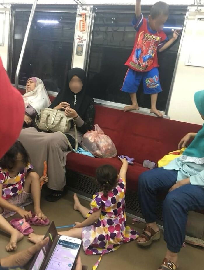 Parents Who Can't Take Care Of Their Children On A Commute