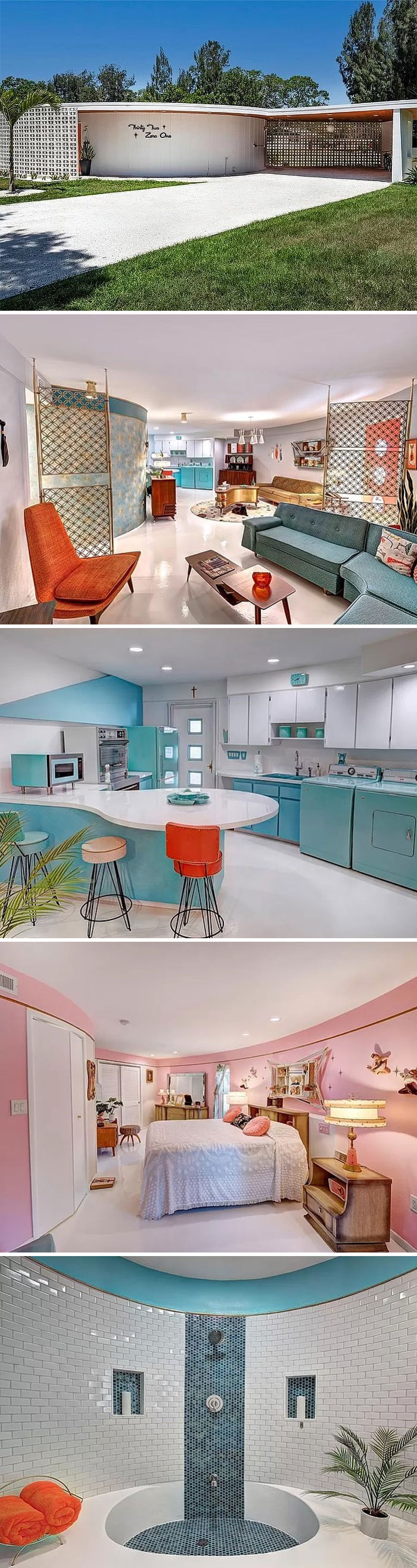 At 3201 Peach Tree At In Sarasota You Can Live Like The Jetsons! Check Out This Vintage Gem!
