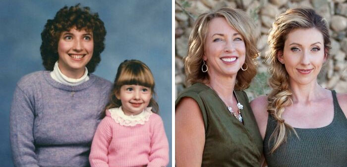 The Very First Professional Photo I Had Taken With My Mom And Then Our Most Recent One