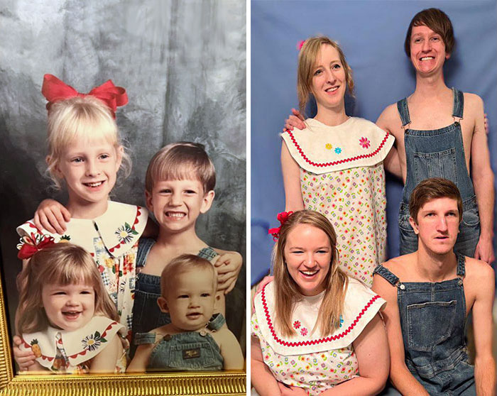 Los primos en 1998 y ahora. No ha cambiado mucho