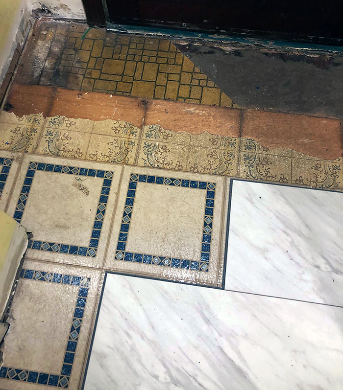 Getting The Kitchen Floor Redone. Here Are All The Floors Since The House Was Built In 1880
