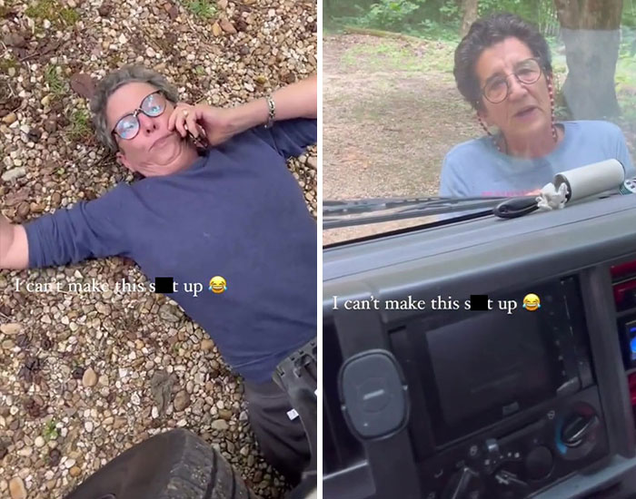 Man Captures A Karen Lying Under His Truck To Make Him Carry The Fridge He Delivered Inside On Video And Goes Viral Online