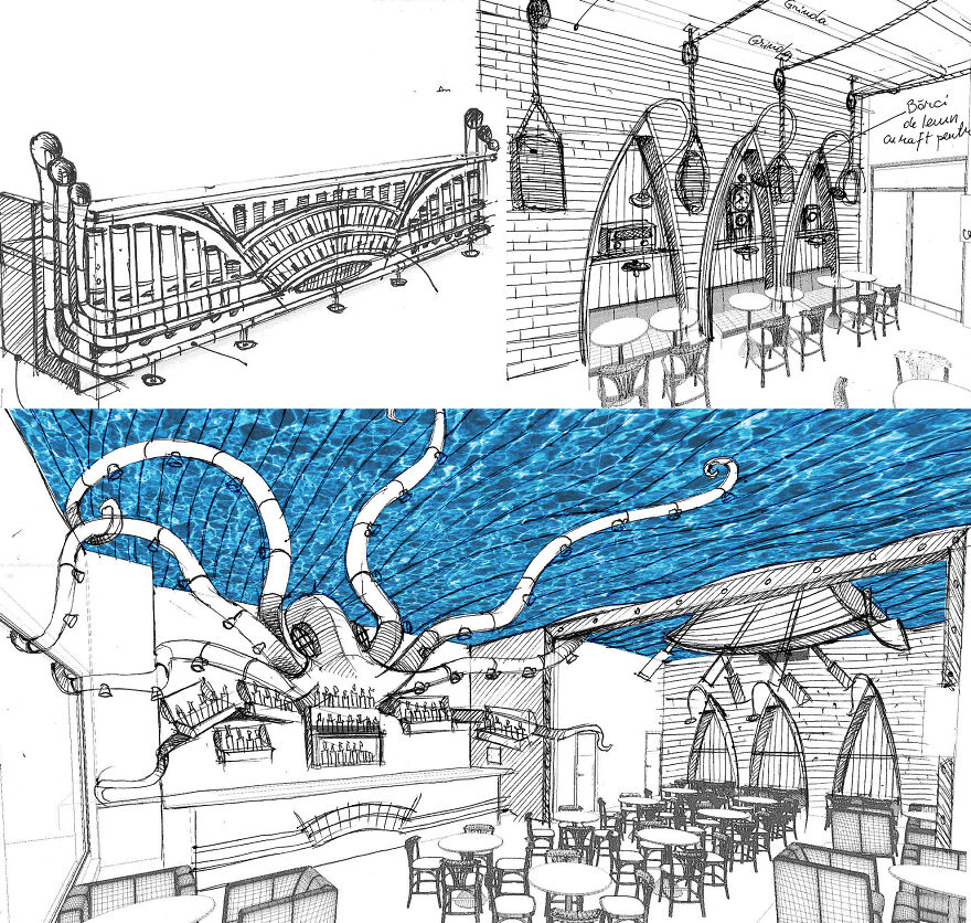 The Kraken Found A Sanctuary In This Underwater-Themed Bar "The Abyss Pub" Which Was Designed By Us The Kraken Found A Sanctuary In This Underwater-Themed Bar "The Abyss Pub" Which Was Designed By Us