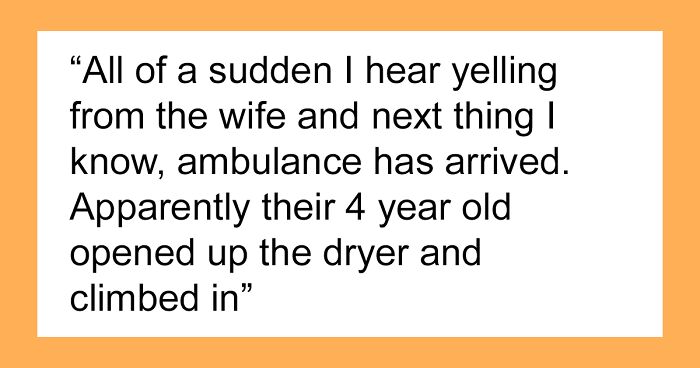 Kid Jumps Into A Dryer, Parents Want This Person To Pay Over $8k For His Medical Bills