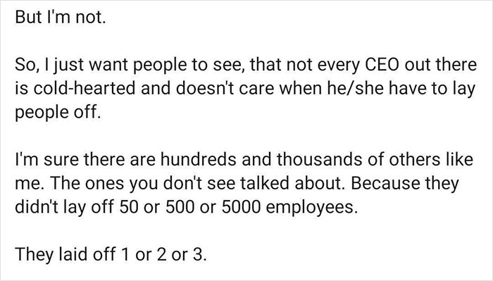 CEO Posts A Crying Selfie After Laying Off Employees, Receives A Major Backlash CEO Posts A Crying Selfie After Laying Off Employees, Receives A Major Backlash