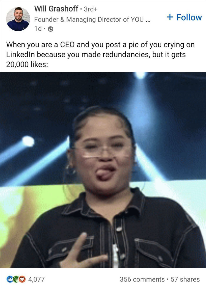 CEO Posts A Crying Selfie After Laying Off Employees, Receives A Major Backlash CEO Posts A Crying Selfie After Laying Off Employees, Receives A Major Backlash