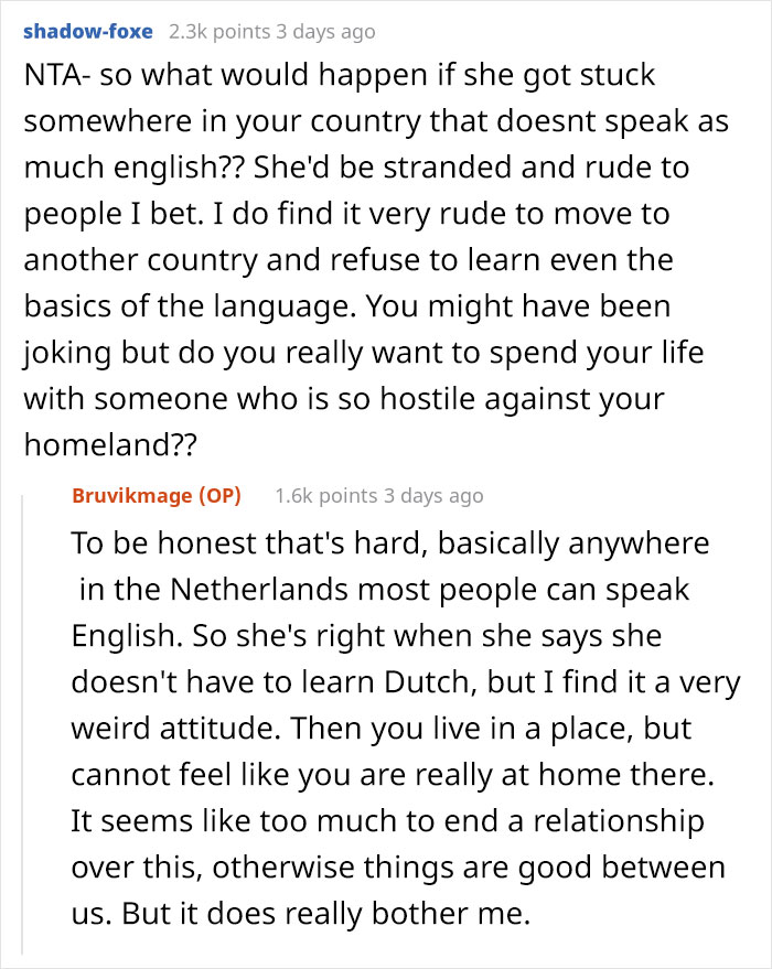 Woman Refuses To Learn Boyfriend’s Native Language Because “It’s Ugly” Despite Living There For 5 Years, Drama Ensues