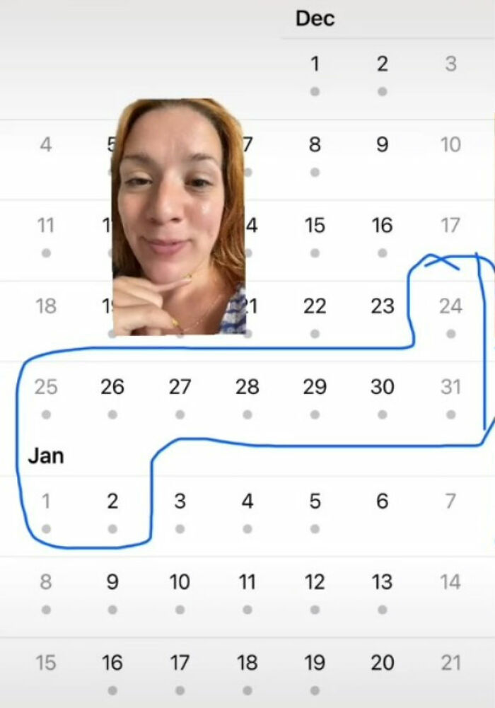 Woman Shares A 'Hack' To Have A 10-Day Holiday Around Christmas This Year, Another TikToker Warns Workers Not To Do It Woman Shares A 'Hack' To Have A 10-Day Holiday Around Christmas This Year, Another TikToker Warns Workers Not To Do It