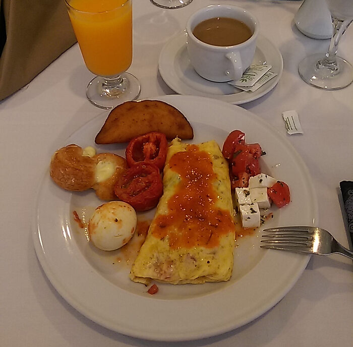 My Breakfast While Visiting A Resort In Playa Del Carmen, Mexico