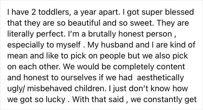 Mom Of 'Perfect' Kids Can't Lie To Cousin Saying Her Baby Is Not 'The Ugliest', Asks For Advice But Gets Blasted Instead Mom Of 'Perfect' Kids Can't Lie To Cousin Saying Her Baby Is Not 'The Ugliest', Asks For Advice But Gets Blasted Instead