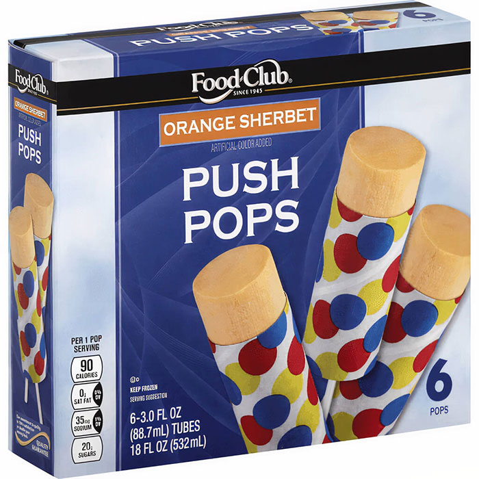Push pops helados