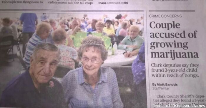 "My Aunt And Uncle Were Crowned "Golden Couple" At Our Local Fair For Being The Longest Married Couple In The County At 72 Years. Our Local Paper Did A Fantastic Arrangement For The Honor..."