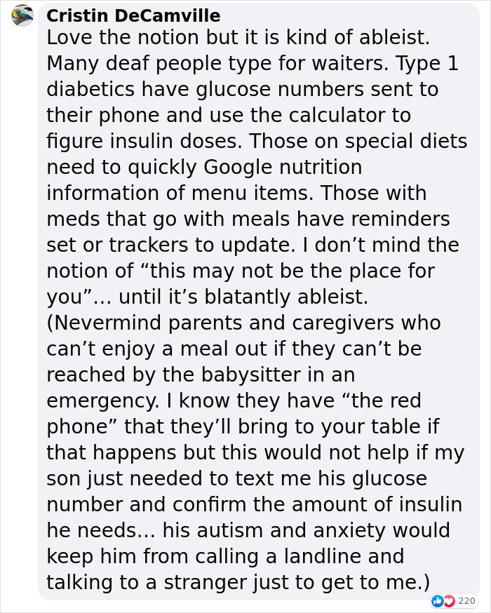 New Italian Restaurant In Texas Has A Strict ‘No Cellphones Allowed’ Policy, And It’s Divided The Internet New Italian Restaurant In Texas Has A Strict ‘No Cellphones Allowed’ Policy, And It’s Divided The Internet