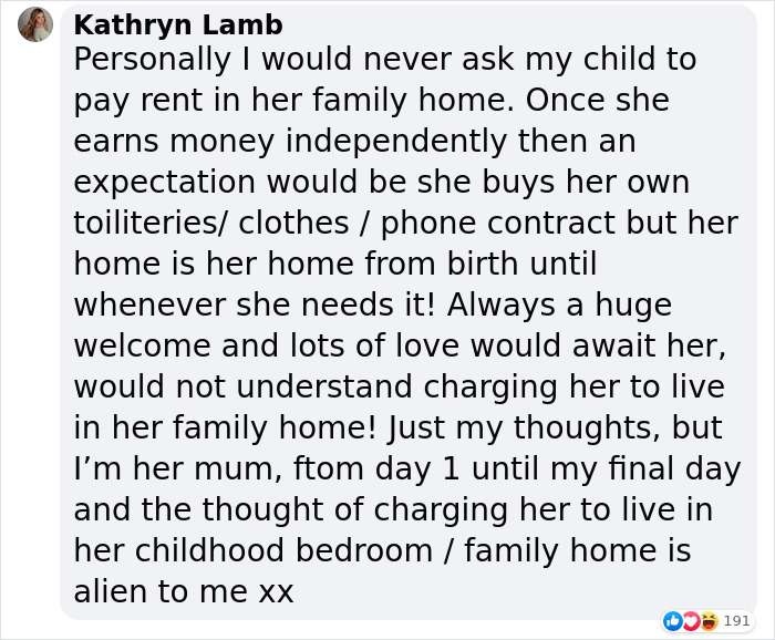 Mother Turns To The Internet To Ask If Her Son Should Pay Rent And For His Own Things After He Turned 18