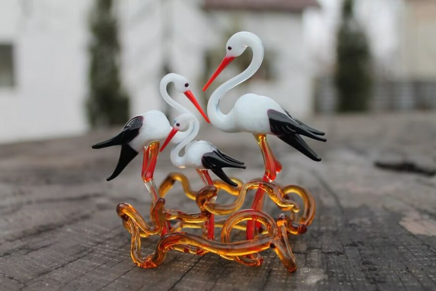 Blown Glass Figurines Of Animals Made By Us (17 Pics)