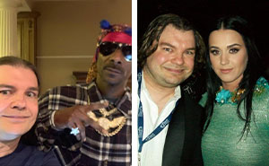 American Guy Travels Around To Take Pictures With Celebrities (73 Pics)