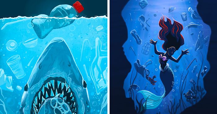 Reimagining Oceans: We Redesigned Posters Of Ocean-Themed Movies To Raise Awareness Of Plastic Pollution (10 Pics)