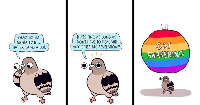 Artist Portrays How Life Looks When You Have Depression And Anxiety Through These 30 Relatable Comics Featuring A Cartoon Pigeon