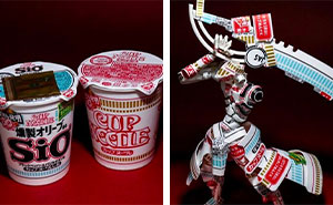 20 Product Packages Redesigned Into Amazing Sculptures By Harukiru (New Pics)