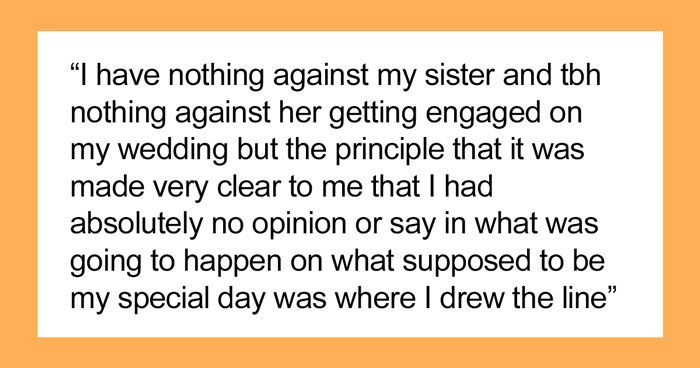 “I’ve Eloped A Week Earlier Because My Parents And My Sister’s BF Were Planning A Surprise Engagement On My Wedding Day”