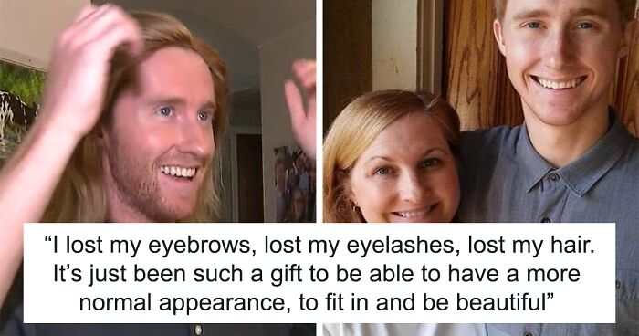 “I Don’t Mind Being Sick But I Mind Looking Sick”: Mom Receives Beautiful Wig Made Out Of Her Son’s Hair After Cancer Treatment Hair Loss