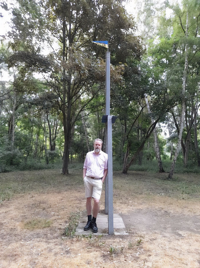This Is Me At The Lowest Point In Sweden, The Pole Indicates Sea Level