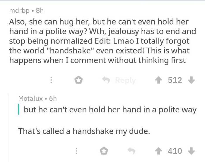 Polite Hand Holding