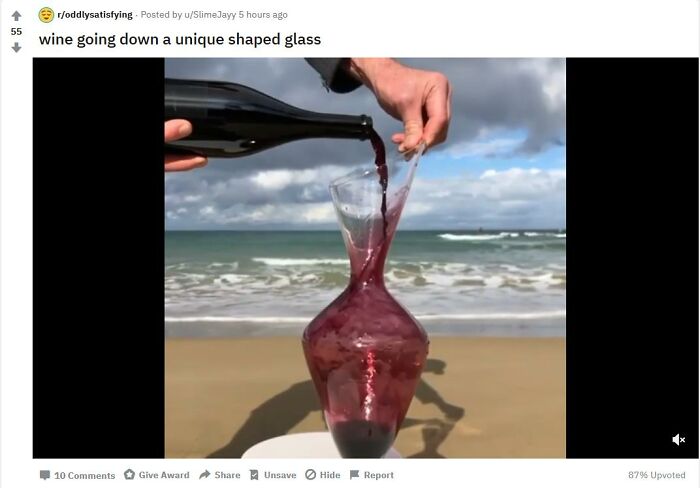 Unique Shaped Glass = Decanter
