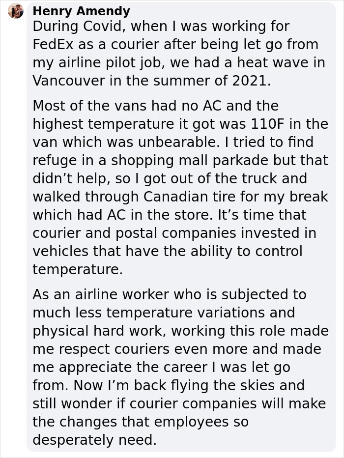 "120+ Temperatures": UPS Drivers Demand Change After Showing Heat Levels In Their Trucks "120+ Temperatures": UPS Drivers Demand Change After Showing Heat Levels In Their Trucks