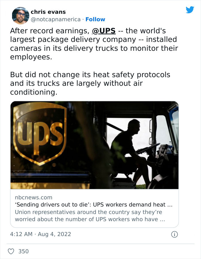"120+ Temperatures": UPS Drivers Demand Change After Showing Heat Levels In Their Trucks "120+ Temperatures": UPS Drivers Demand Change After Showing Heat Levels In Their Trucks