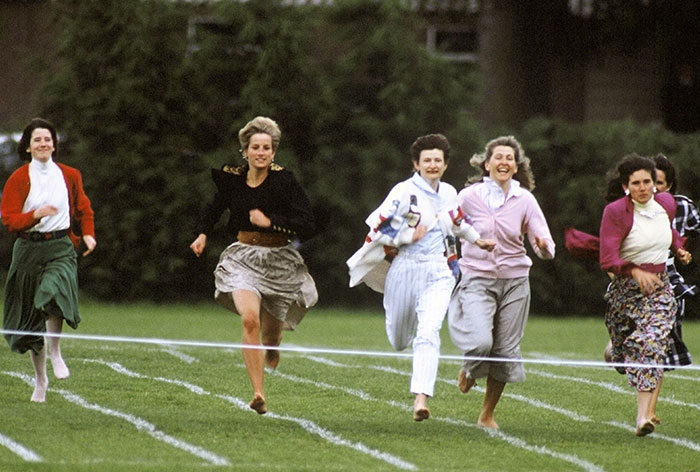 In 1991, Princess Diana Broke Royal Protocol To Run At Competition For Mothers At William's School