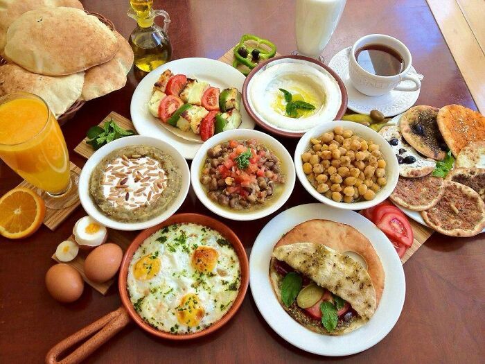 Traditional Lebanese Breakfast