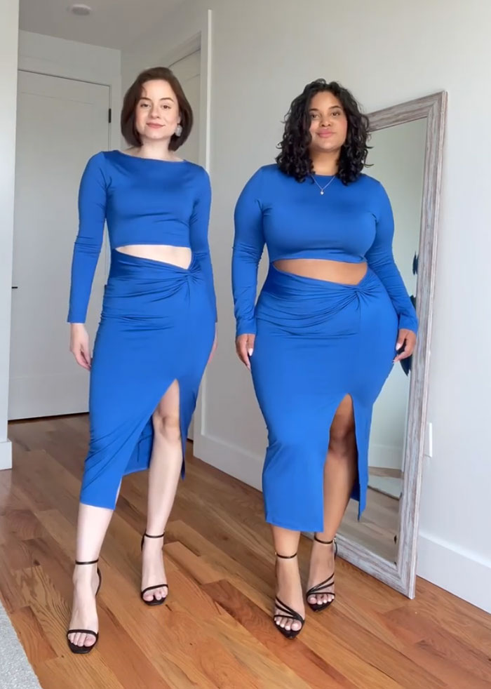 Two Body Types Same Outfit