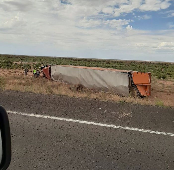 My Cousin Is A Long-Distance Truck Driver. He Underestimated The Winds In Arizona