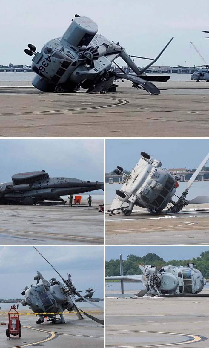 Storms Damaged Helicopters In Norfolk Base