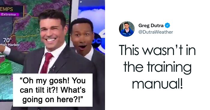 Weatherman Stunned To Discover His TV Is A Touch Screen, And The Internet Can’t Get Enough