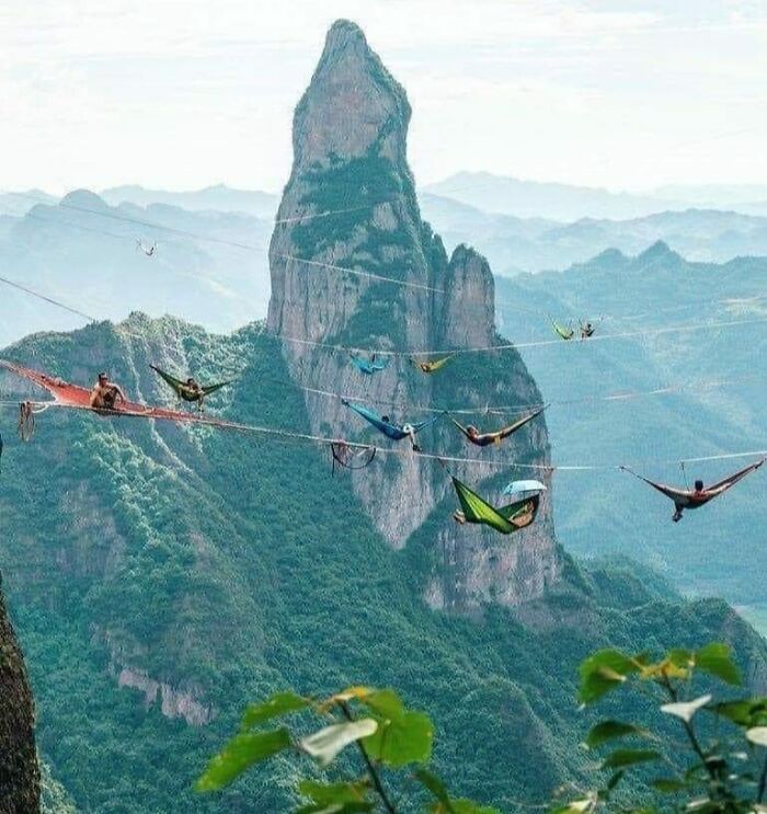 Sky Camping In The Mountains Of China