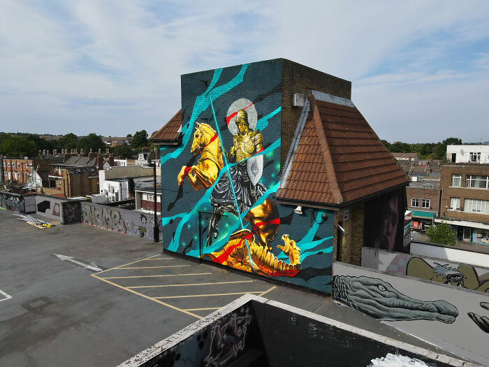 We Painted This Giant Mural In London (12 Pics)