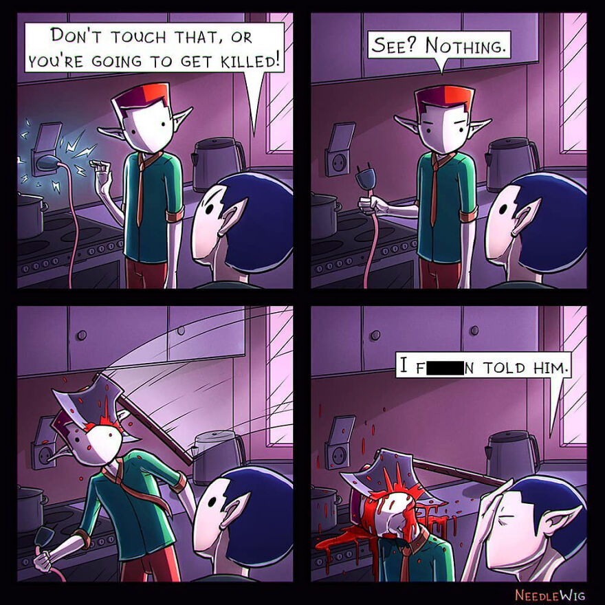 Artist Makes Dark Humor Comics That Explore The Most Cursed Desires (49 New Pics)